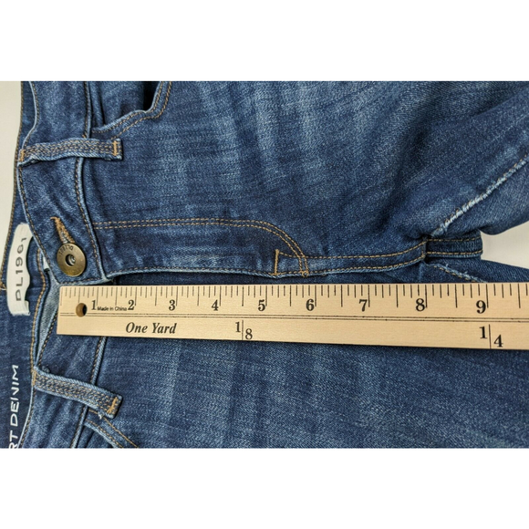 DL1961 Amanda Skinny Dark Wash Jeans Sz 27 Stretch Low Rise Distressed - Picture 6 of 7